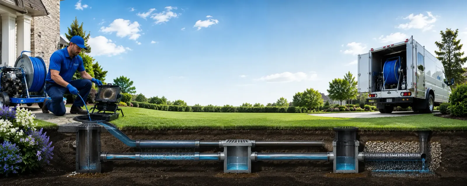 Outdoor drain cleaning information for Broken Bow, NE